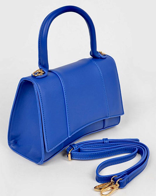 Posh leather shoulder handbag