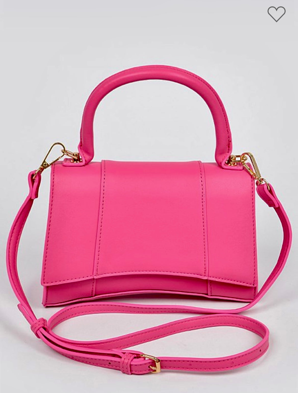 Posh leather shoulder handbag