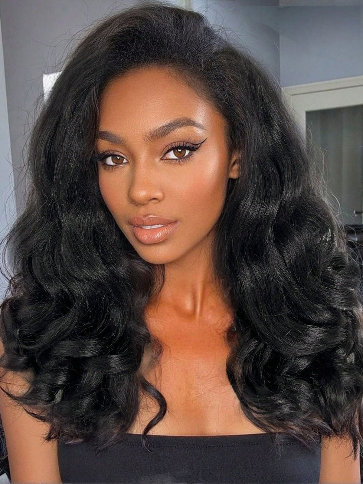 Kristy half wig