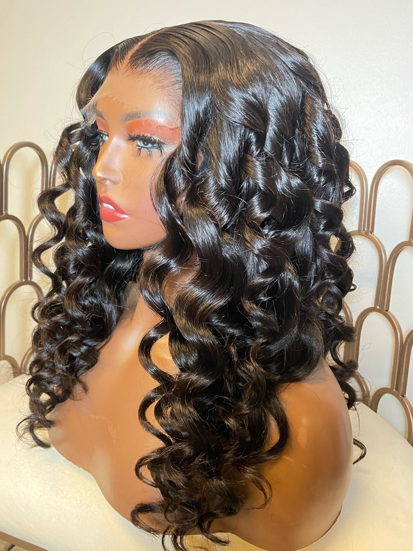 Paris bouncy curl 18” glue-less wig